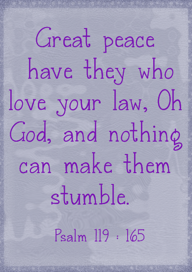 Great Peace Psalm 119:165